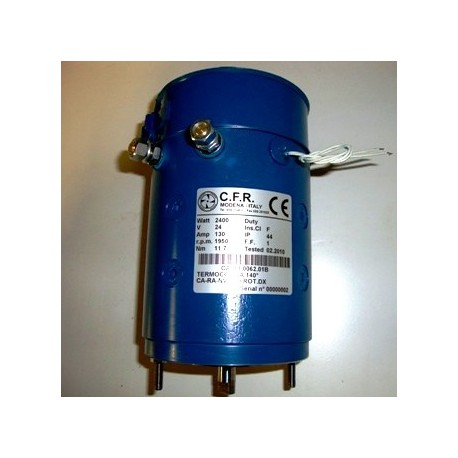 MOTORE 24 VOLT-2400 WATT A FLANGIA BASSA (PER GRU)