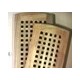SET DI 2 PEDANE TEAK PI 392/220 FISSO 113x27.5x25mm - SCORREVOLE 110x23.7x22mm