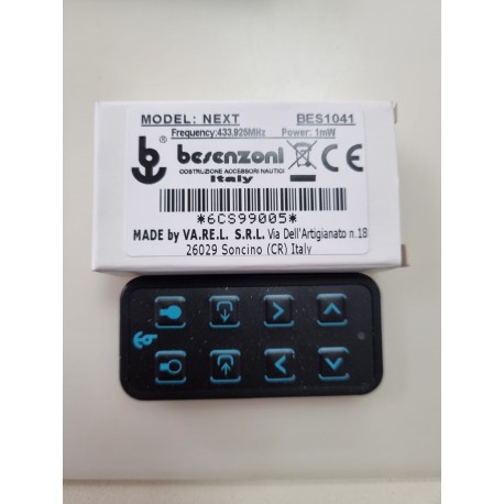 PULSANTIERA TX5-ASK RADIO BES 1.041 CON BATTERIA CR2032 (COMANDO RADIO IMPIANTI CT4 FS3 - CT6 A4)