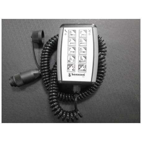 PULSANTIERA COMANDO CON SERIGRAFIA CARROPONTE CON CAVO SPIRALATO